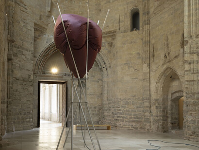 Núria Fuster, (          ) -The air I breathe-, exhibition view. Courtesy of Museo Patio Herreriano