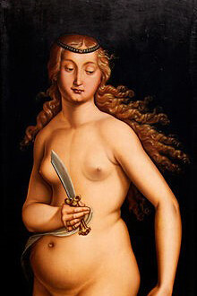 Hans Baldung Grien, Judith with the head of Holofernes, (c. 1525), detail
