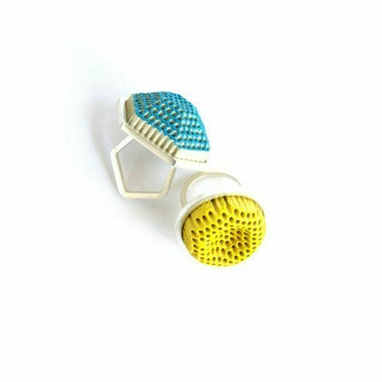 Elizabeth Jane Campbell, Blue & Yellow Rings, 2013