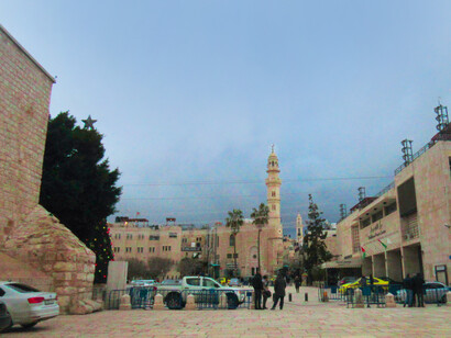 Centro de la ciudad de Belén, Palestina