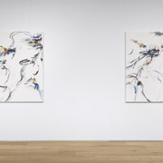 Xiyao Wang's Allongé - Out of Reach, installation view, Perrotin Seoul. Photo by Hwang Jungwook. Courtesy of the artist and Perrotin
