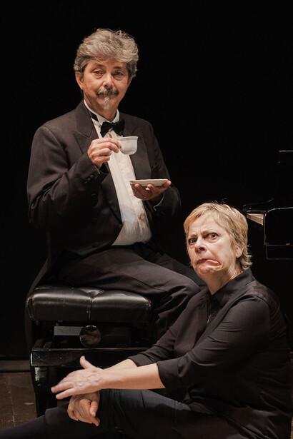 Gli spiritosi Maria Cassi e Leonardo Brizzi. © Leonardo Giannini