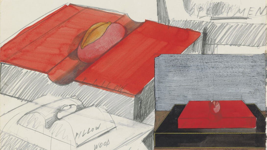 Ken Price, Specimens on pillow bases (detail), 1965. Courtesy of Matthew Marks 