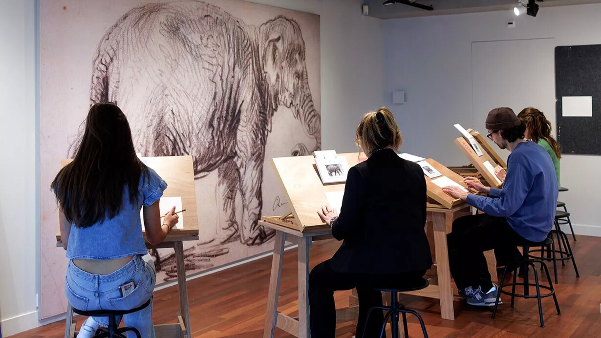 Rembrandts masterclass, exhibition view. Courtesy of Museum Het Rembrandthuis