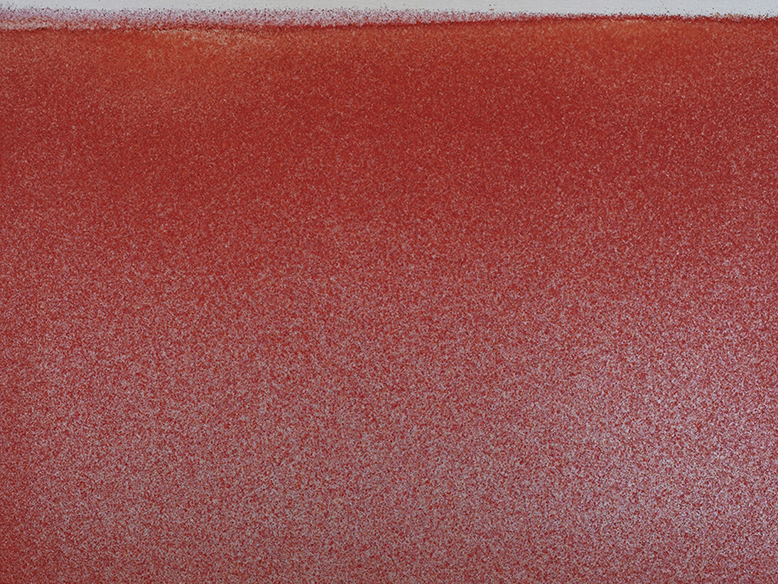 John Knuth, Power Maintenance (2014) Acrylic/flyspeck on canvas cm. 116.84x152.4 (in. 46 x60)