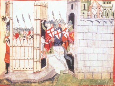 Giovanni Villani, Nuova Cronica, l'incursione dei parmensi armati nel 1248 nella città di legno di Vittoria