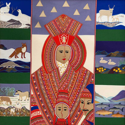 Berit Marit Hætta, Sáráhkká (detail), 1998. Courtesy of Kiasma