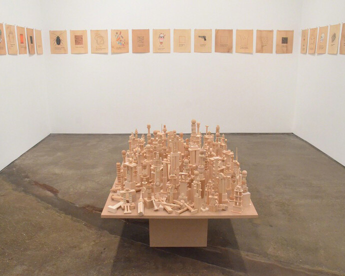 Roberta Allen, Exhibition view. Courtesy of Minus Space