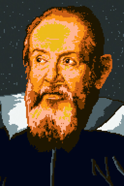 Galileo Galilei in LEGO, 2016. Mattoncini LEGO, cm 152 x 114 x 1,7. Courtesy of Ai Weiwei Studio. Si ringraziano gli studenti dell’Accademia di Belle Arti di Firenze