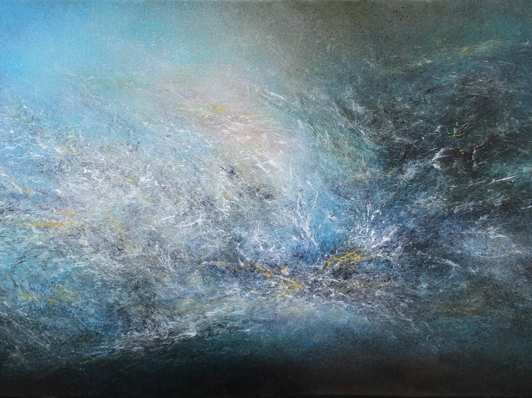 Cosmina, Untitled Ref. US01, 2015, Oil on canvas, 36 x 72 in (detail)