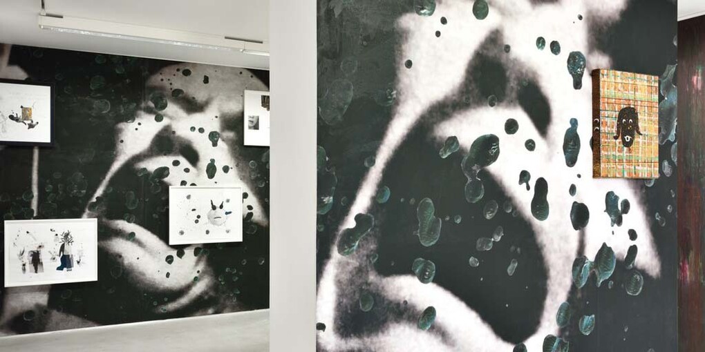 Moi qui adore Barnett Newman, on peut dire qu'on en est loin, Exhibition view. Courtesy of Galerie Christophe Gaillard
