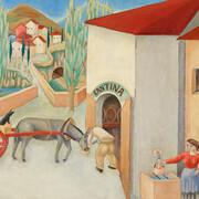 Gigiotti Zanini, "Paesaggio con carretto", (1919), Mart, Deposito Fondazione Cassa di Risparmio di Trento e Rovereto