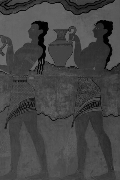 Detalle del Palacio de Minos, Creta