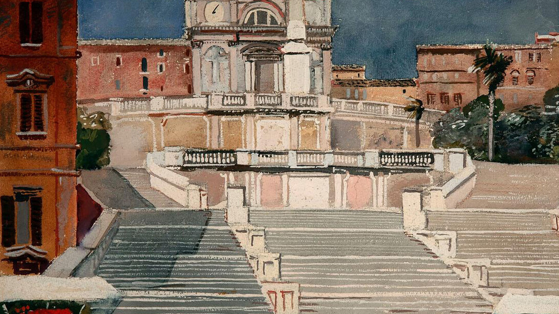 Alexander Deineka, Rome. Piazza di Spagna, 1935. Courtesy of New Tretyakov Gallery