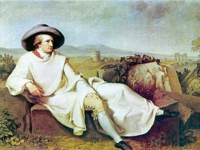 Un ritratto di Goethe all'epoca del Grand Tour