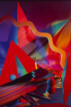 Barbara Kasten, Metaphase 5 (detail), 1986. Courtesy of Akron Art Museum