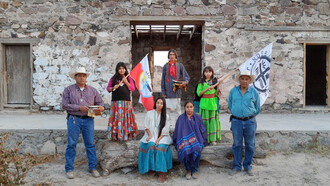 Miembros de la Comunidad indígena N'dee, N’nee, Ndé, Chihuahua, México. Fotografía: Martín Cristóbal Rojas Guevara