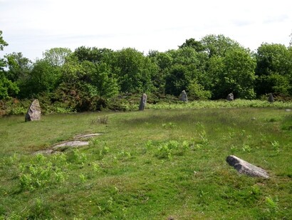 Megaliti di Bjergegardsbakken, isola di Bornholm, Danimarca