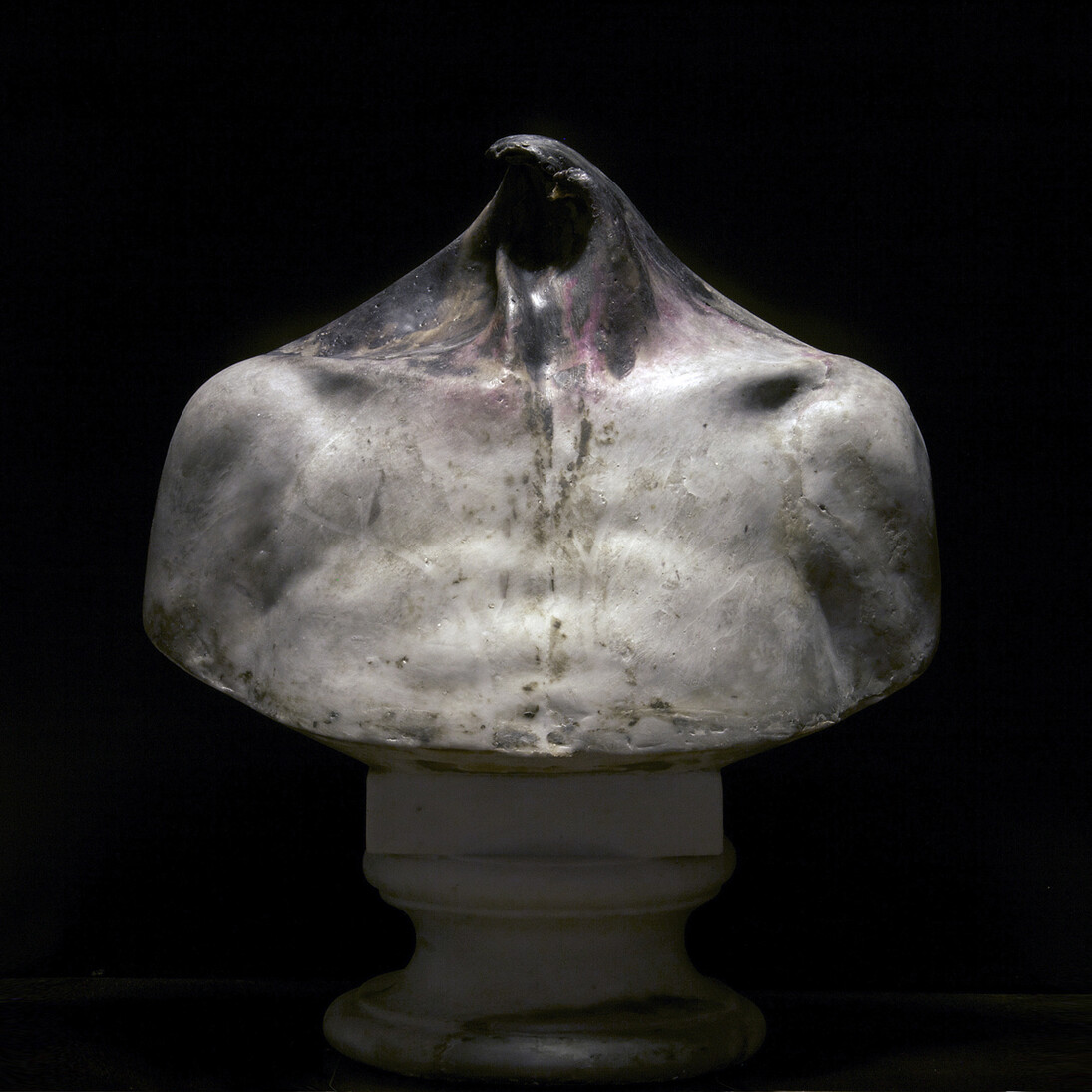 Nicola Samorì, Inconnum, 2011, wax, pigment and gesso, 49 x 40 x 23 cm