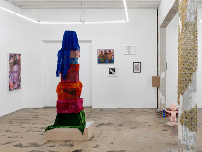 Various artists, Acid bath house, exhibition view. Courtesy of Nina Johnson
