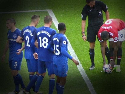 Romelu Lukaku in Manchester United contro Leicester City (2-0), Premier League, Old Trafford, Manchester, UK, (26 August 2017)