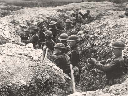Trinchera durante la Primera Guerra Mundial