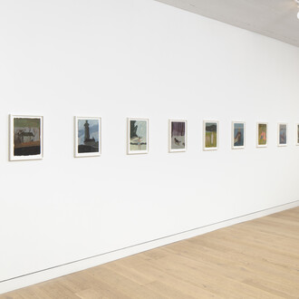 Kyle De Lotto, Works on paper, exhibition view. Courtesy of Night Gallery