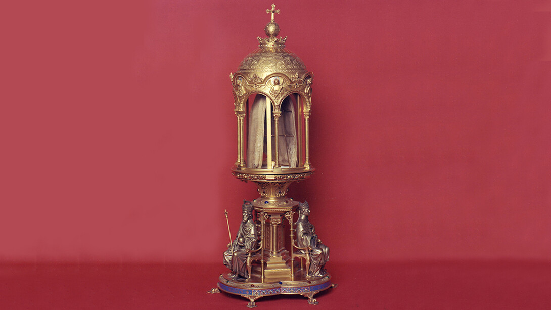 Fotografía de la Santa Cofia, reliquia guardada en Cahors, Francia