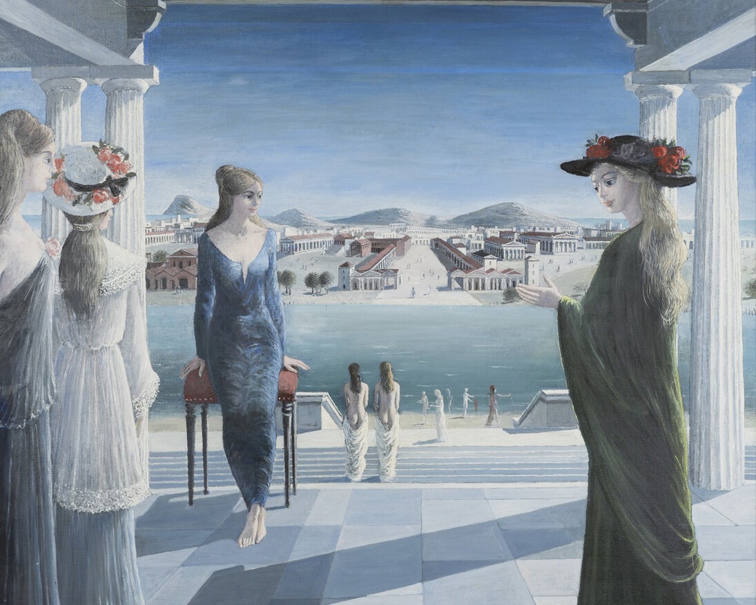Paul Delvaux, The Terrace, 1979, oil on canvas, Private collection © Fondation Paul Delvaux, Sint-Idesbald/Belgium, c/o Pictoright Amsterdam 2017