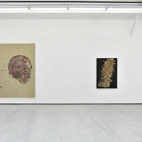 Sur vous je crache la peinture, Exhibition view. Courtesy of Galerie Christophe Gaillard