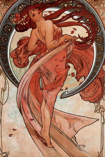 Alphonse Mucha, Dance, 1898