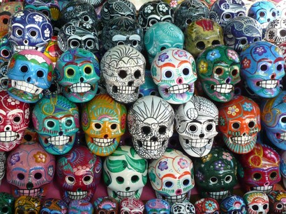 Artículos de decoración para el Día de Muertos
