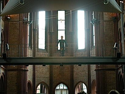Jesus on the Balcony. John’s Passion rehearsal