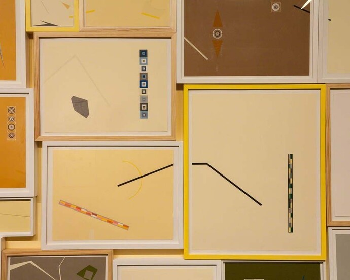 Dannielle Tegeder, Exhibition view. Courtesy of Carrie Secrist Gallery