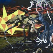 Rodel Tapaya, When Lumawig went down the Earthworld, 2012, Acrylic on Canvas, 108 x 152,2 cm | 42.52 x 59.92 in, # TAPA0004