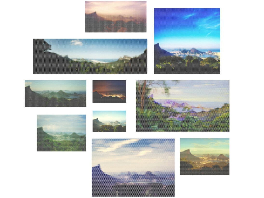 Felipe Cama. Vista da Baia do Rio (Vista Chinesa). 2010-2015. Print on methacrylate and print on cotton paper