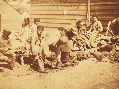 Crimean War, Tartar Labourers., by Roger Fenton