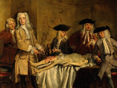 En el siglo XVIII se ponen algunas de las bases para el despegue de la medicina moderna: hasta entonces, no pasaba de ser vista artísticamente como pura cuestión de «anatomía»