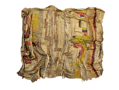Found aluminum and copper wire, 312 × 396 inches (26 × 33 feet). Purchase: acquired through the generosity of the William T. Kemper Foundation—Commerce Bank, Trustee, 2008.2. © courtesy of the artist and Jack Shainman Gallery, NY.
