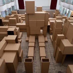 Antony Gormley, What holds us, exhibition view. Courtesy of Galleria Continua