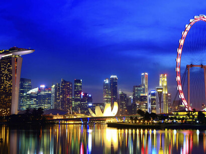 The skyline of Singapore