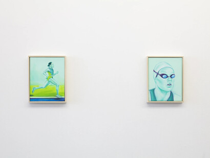 Rose Barberat, Train, breathe and perform, exhibition view. Courtesy of Saenger Galería
