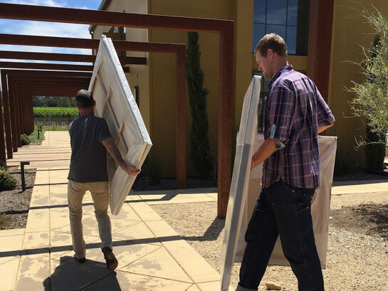 Exhibition preparation 