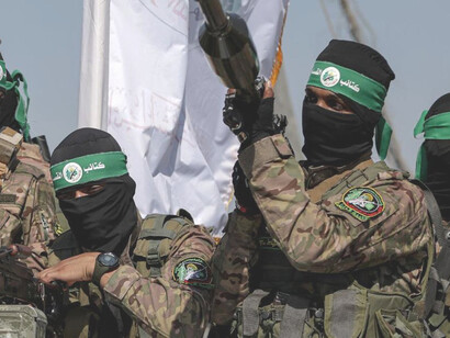 Miembros de la organización terrorista Hamás
