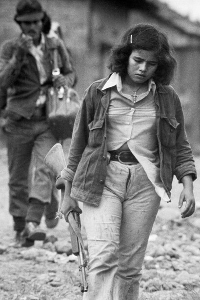 Jóven militantes en la Revolución Popular Sandinista que puso fin a la dictadura de la familia Somoza en Nicaragua