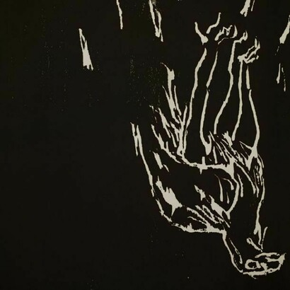 Adler (‘Eagle’), 1981/82, Georg Baselitz (b.1938), woodcut. From the portfolio Erste Konzentration I, published by Maximilian Verlag, Sabine Knust, Munich, 1982. Presented to the British Museum by Count Christian Duerckheim. Reproduced by permission of the artist, © Georg Baselitz