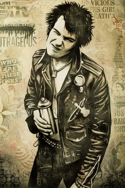 Shepard Fairey, Sid spray, courtesy galerie Magda Danysz