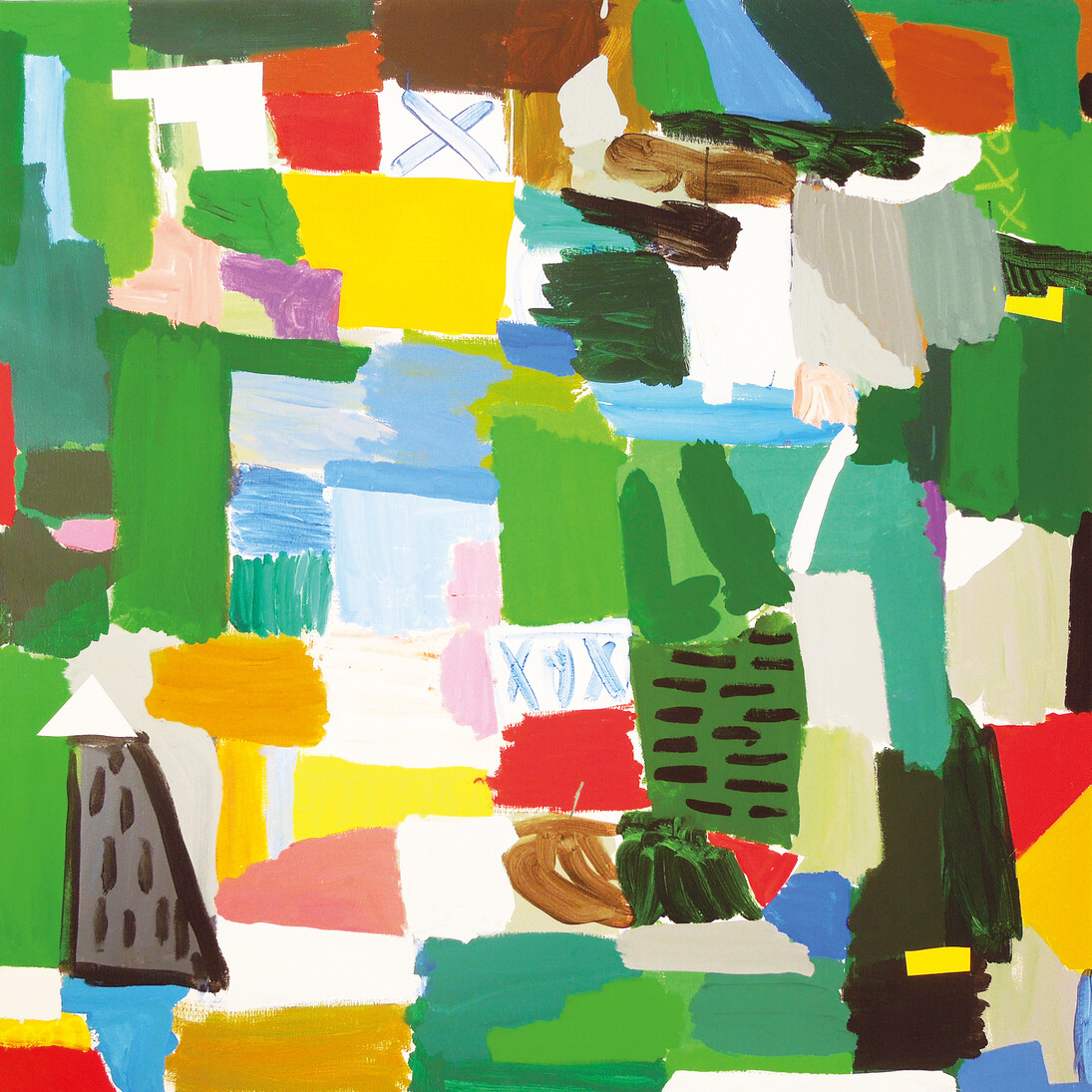 Toru Hamada, T-13-26, 2013, acrylic on canvas, 150 x 150 cm
