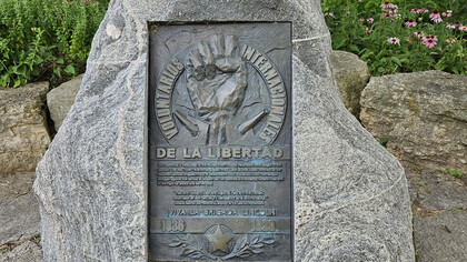 Memorial to the Wisconsin volunteers in the Abraham Lincoln Brigade in the Spanish Civil War, Wisconsin, USA