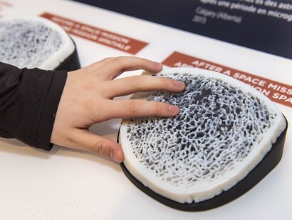 Health in space. Daring to explore, exhibition view. Courtesy of Ingenium. The Canada Aviation and Space Museum